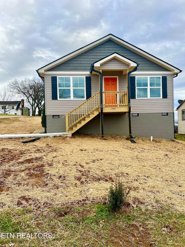 view of front of property