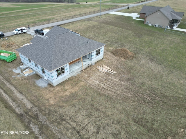 aerial view featuring a rural view