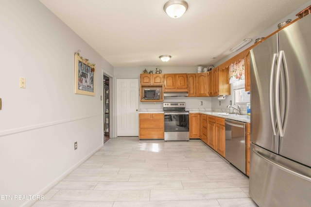 kitchen featuring sink and stainless steel appliances