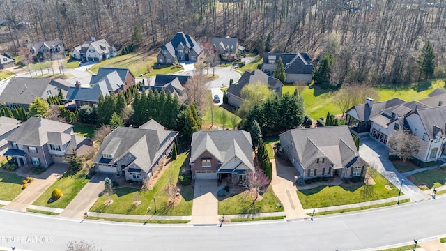 bird's eye view featuring a residential view