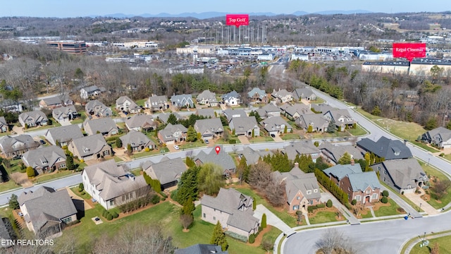 birds eye view of property featuring a residential view