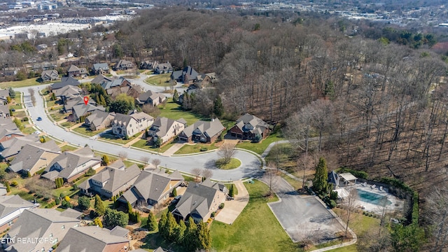 bird's eye view featuring a residential view