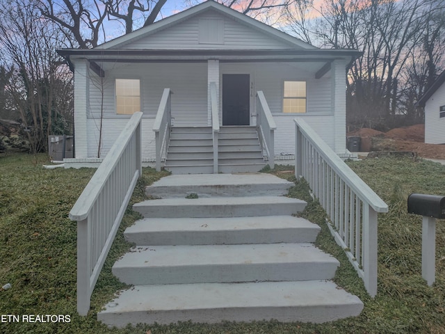 bungalow with covered porch