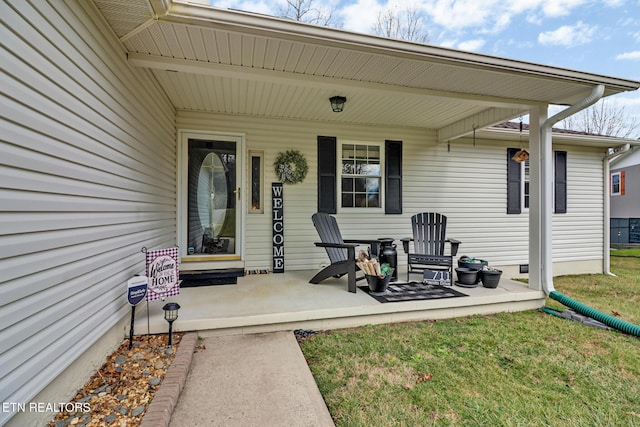 view of patio / terrace featuring a porch