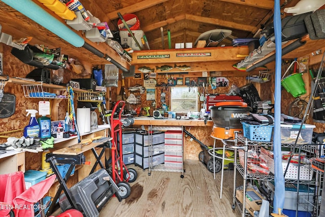 view of storage room