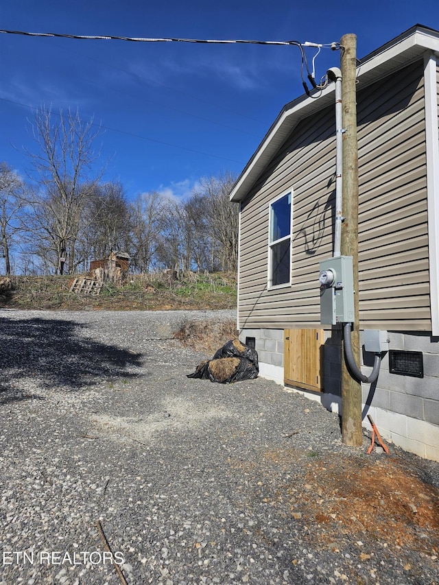 view of side of property