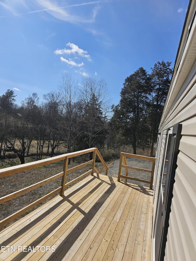 view of wooden terrace