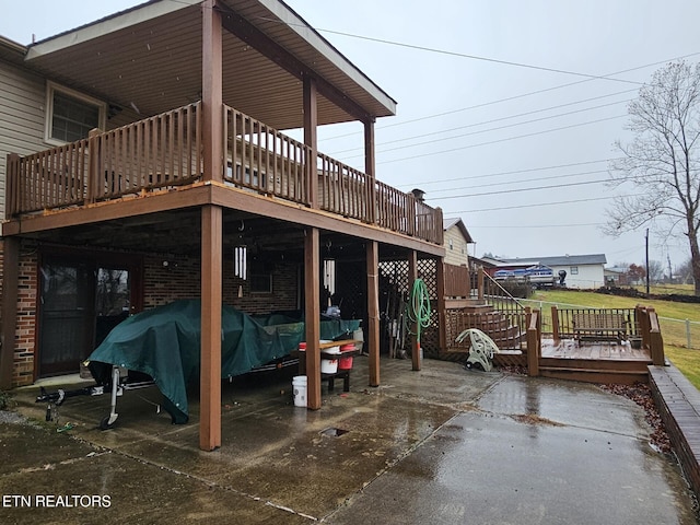 view of patio / terrace featuring a deck