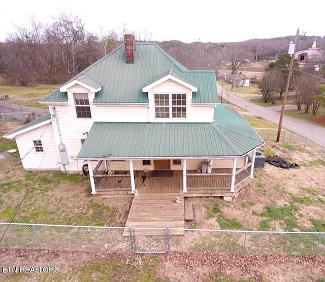 view of rear view of property