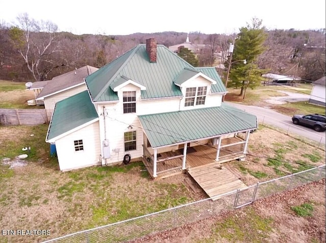 view of rear view of property