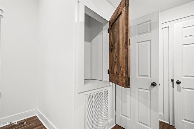 interior space with wood-type flooring