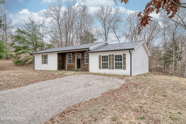 view of ranch-style home