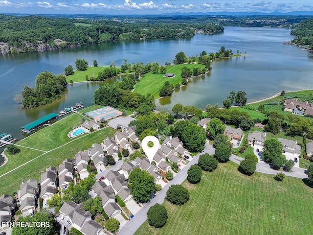 3413 Commodore Pt, Knoxville, TN 37922 - aerial perspective of suburban area with a nearby body of water