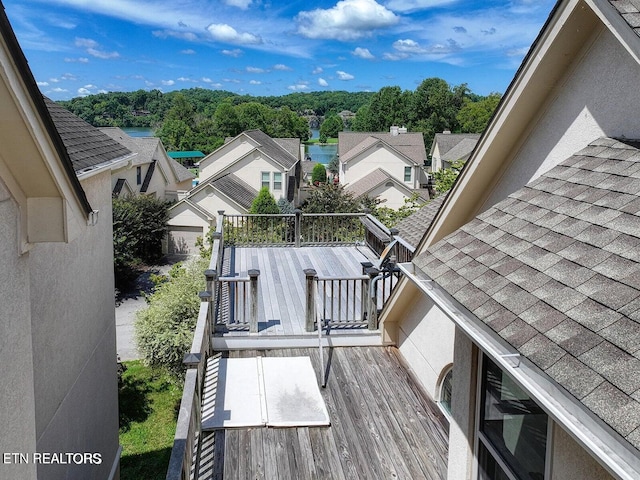 3413 Commodore Pt, Knoxville, TN 37922 - deck with a residential view