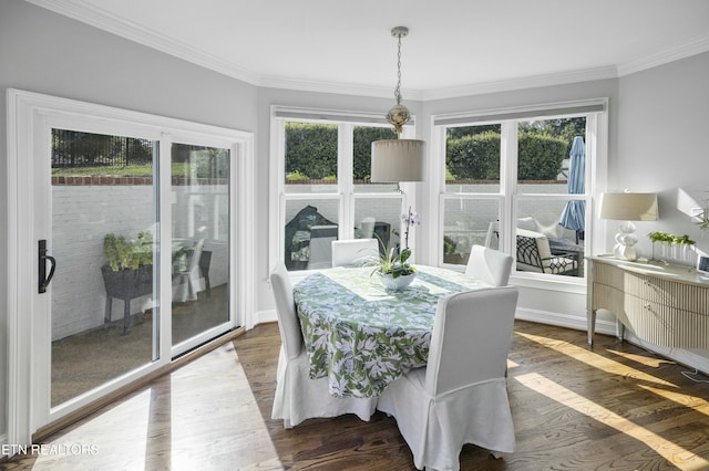 sunroom / solarium with a wealth of natural light