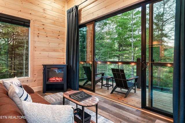 interior space with a wealth of natural light