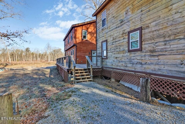 view of home's exterior