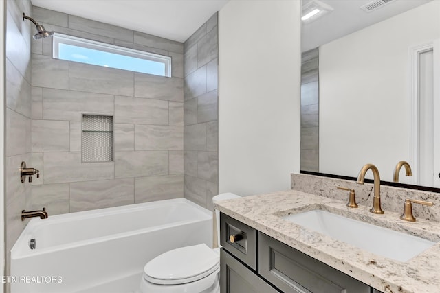 11707 Grigsby Chapel Rd, Knoxville, TN 37934 - full bath featuring vanity, toilet, and shower / washtub combination