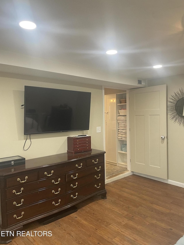 living room featuring hardwood / wood-style floors