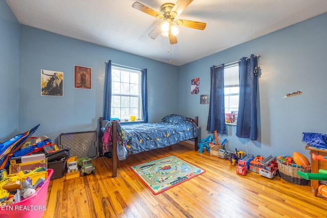 437 County Road 267, Niota, TN 37826 - bedroom featuring hardwood / wood-style flooring and ceiling fan