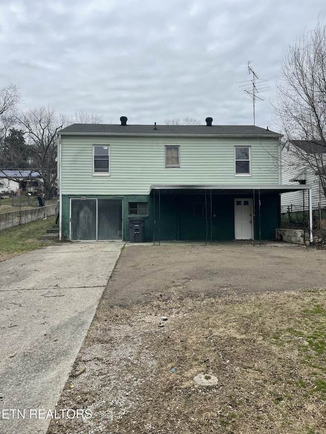 front facade featuring a garage