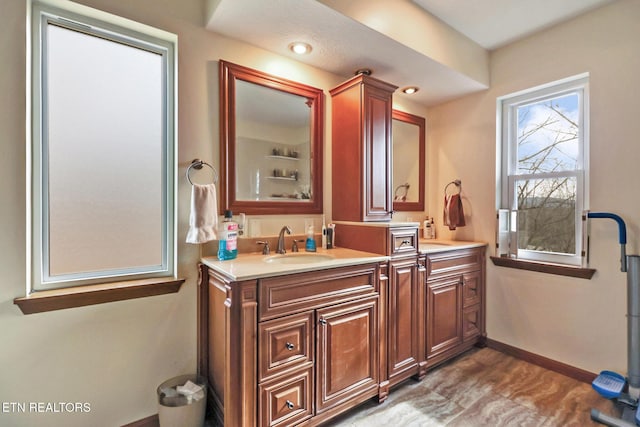 bathroom featuring vanity