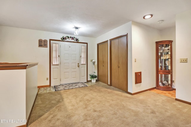 27 Brambleton Ct, Crossville, TN 38558 - foyer entrance with carpet flooring and baseboards