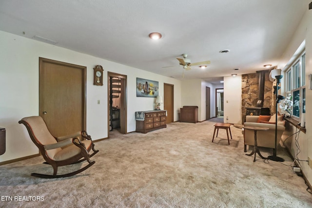 27 Brambleton Ct, Crossville, TN 38558 - sitting room featuring carpet floors and a ceiling fan