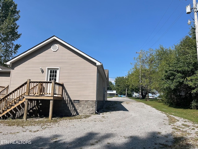 view of side of property