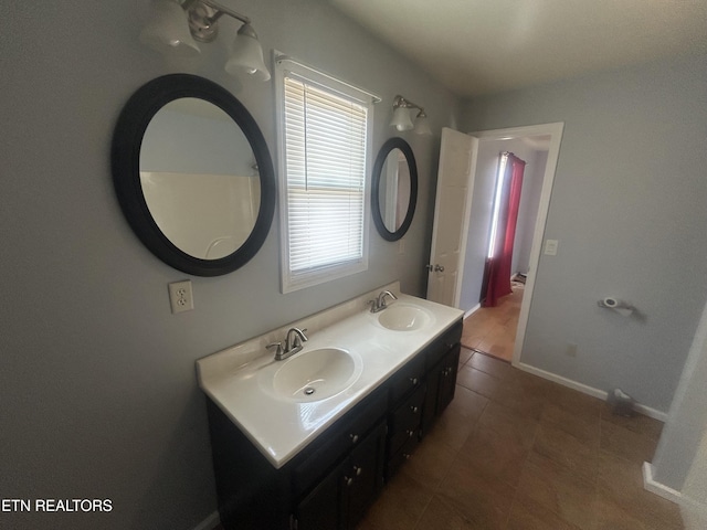 bathroom with vanity