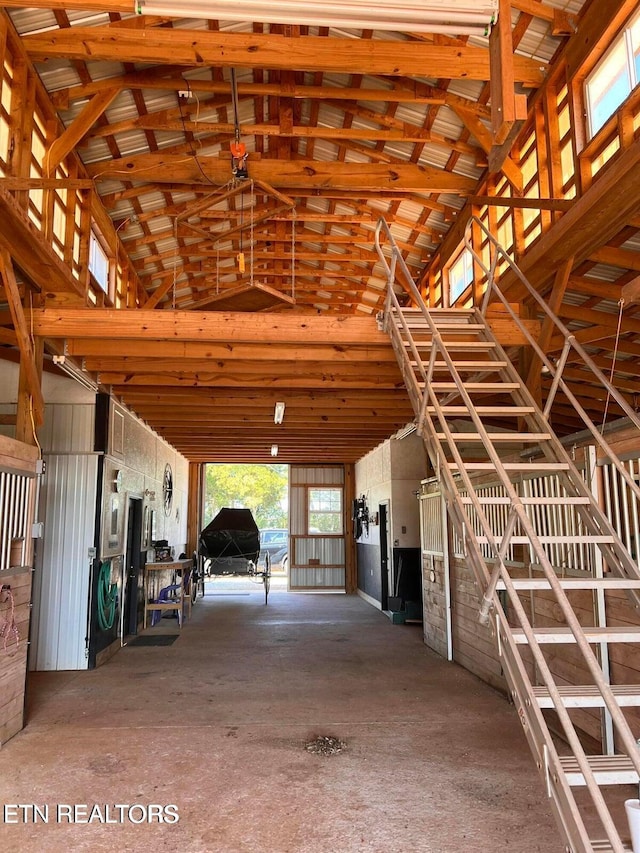 view of stable