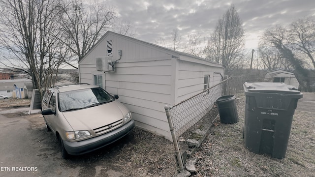 view of home's exterior with central air condition unit