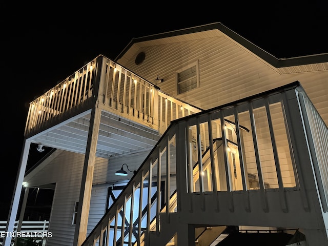 view of staircase