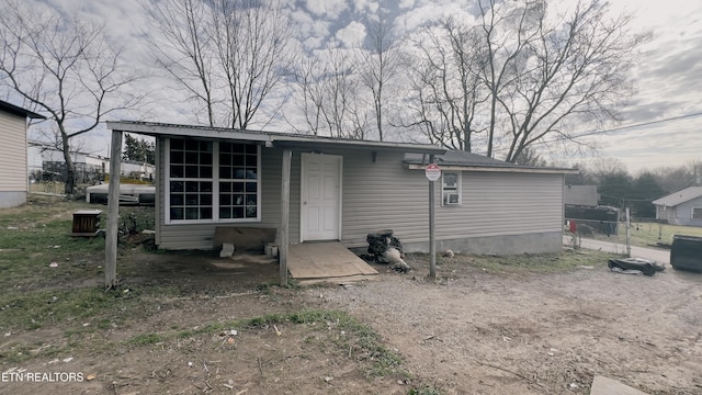 view of rear view of property