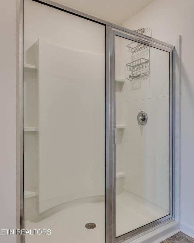 bathroom with walk in shower