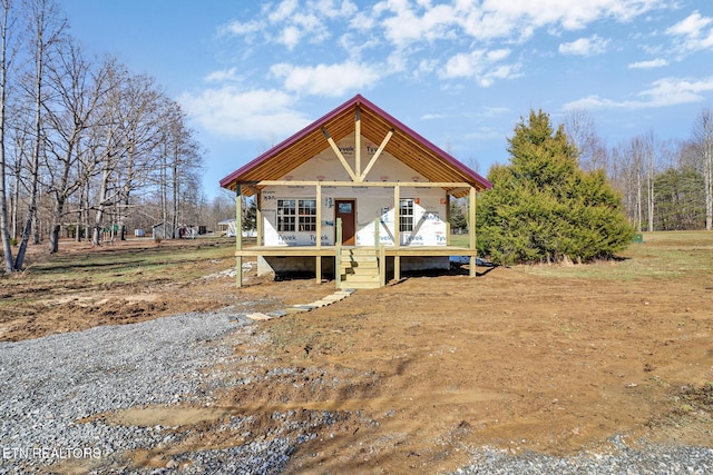 property in mid-construction with a porch