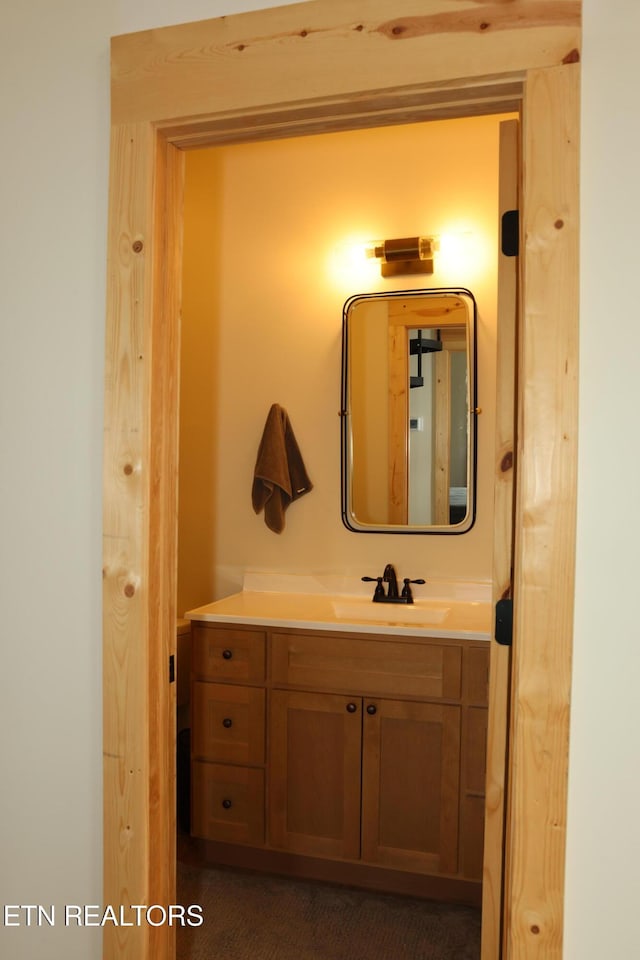 bathroom featuring vanity