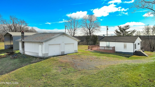 exterior space with a lawn