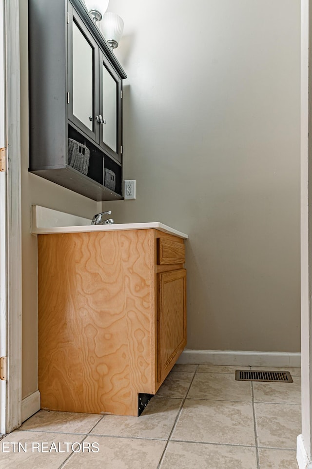 bathroom featuring tile patterned floors