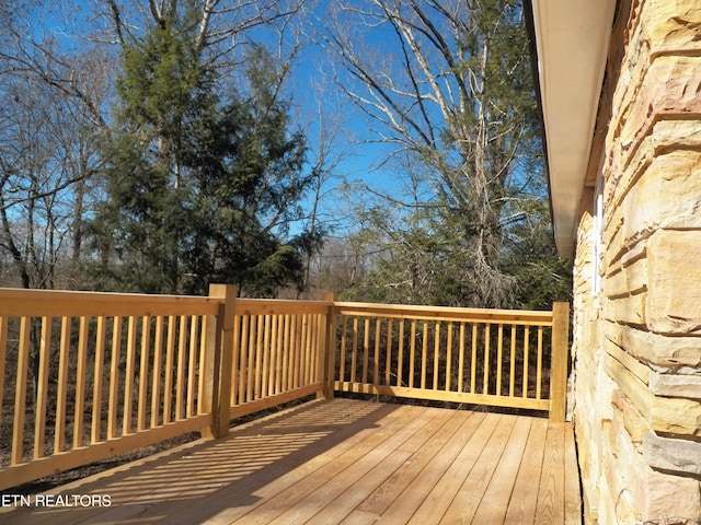 view of wooden terrace