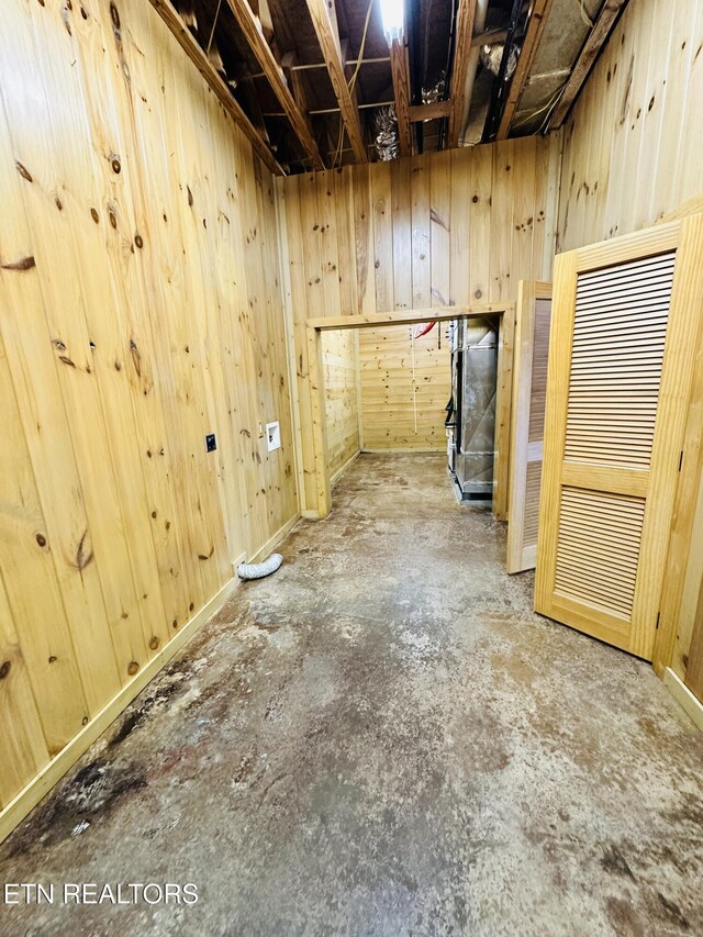 617 Cheyenne Dr, Jamestown, TN 38556 - unfinished below grade area featuring wooden walls