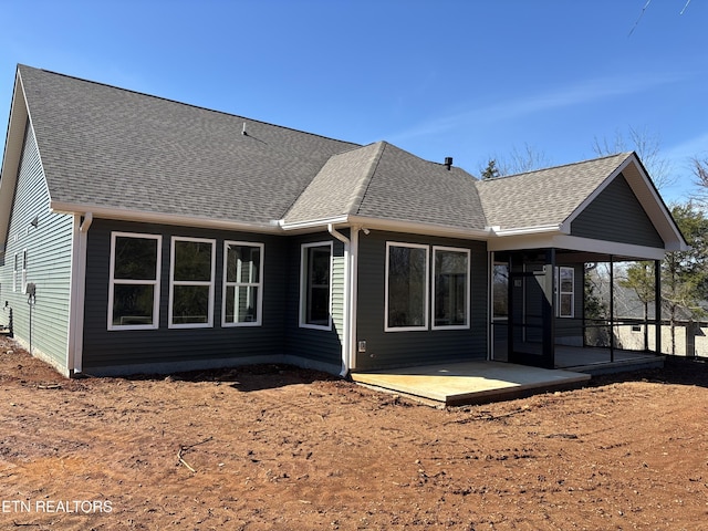 back of property with a patio area