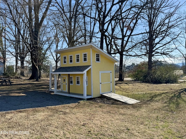 view of outbuilding with an outdoor structure