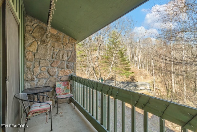 view of balcony