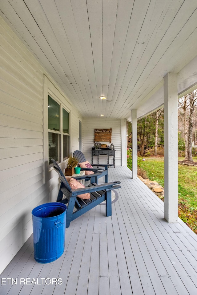 view of deck