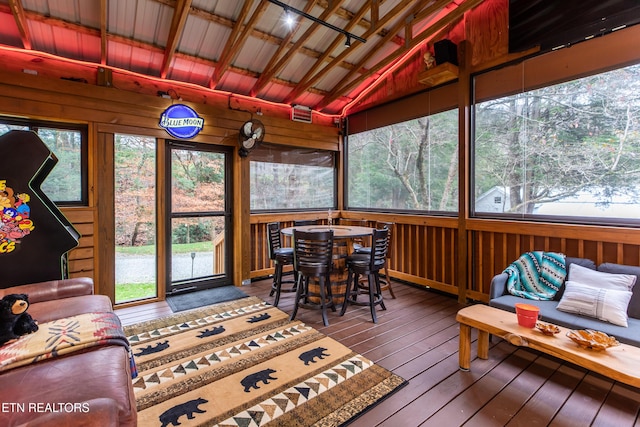 sunroom with a wealth of natural light