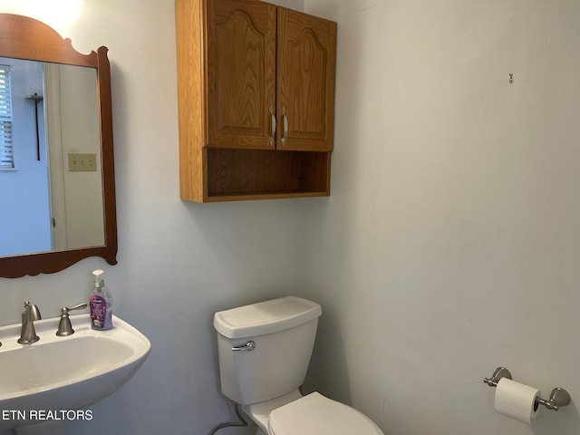 bathroom featuring a sink and toilet