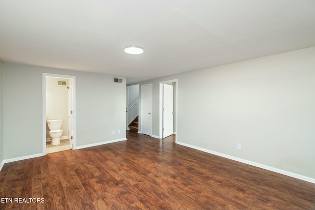 interior space featuring dark wood-type flooring