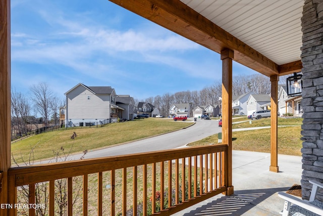 exterior space featuring covered porch