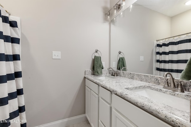 bathroom featuring vanity